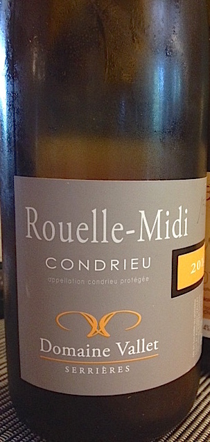 Condrieu Cuvée "Rouelle-Midi" 2014 du domaine Vallet